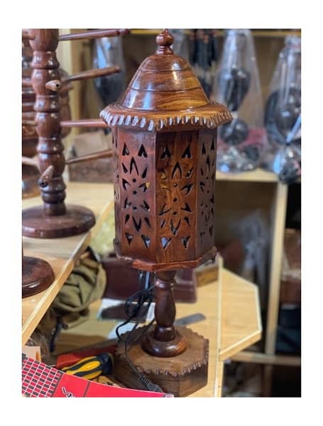 hand made wooden Lamps 1