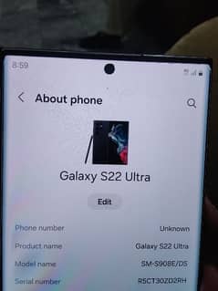 Samsung S22 ultra 12gb 256gb