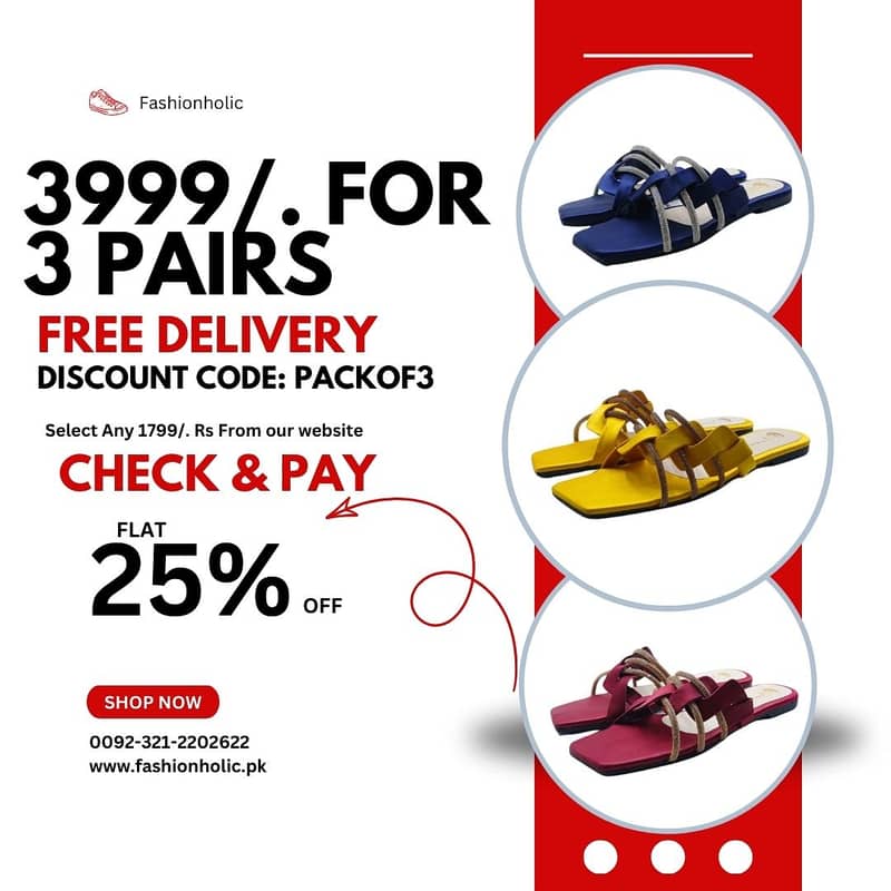 Slippers | Sandals | Banto | Rs: 3999/. For 3 Pairs With Free Delivery 1