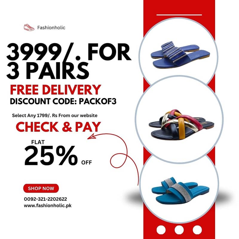 Slippers | Sandals | Banto | Rs: 3999/. For 3 Pairs With Free Delivery 9