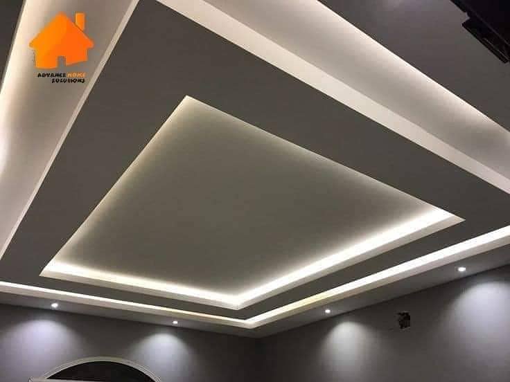 False Ceiling/Plastic Paris Ceiling/pop Ceiling/Ceiling work at lahore 9