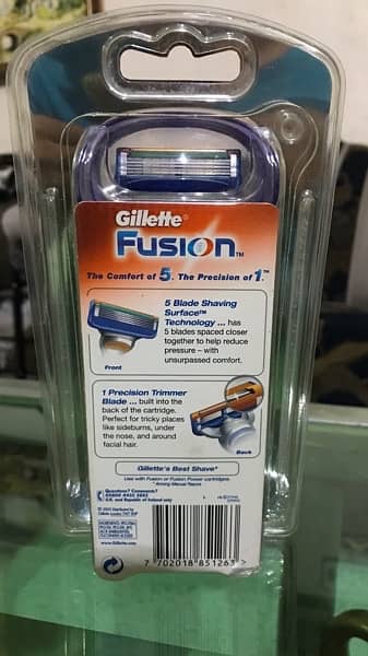 ‏Gillette Fusion 5+1 (Made in UK) + Dimension Aftershave ( Made in UK) 2