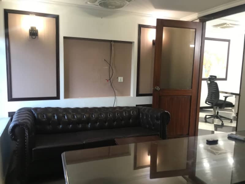 Well maintained unfurnished office with chamber available for rent Tauheed Commercial Dha phase 5 2