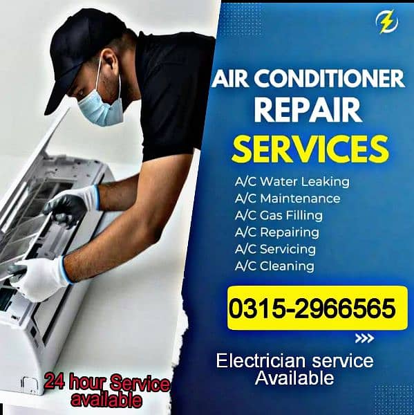 Ac Service, Gas filling,Ac installation,DC Inverter Services in Lahore 0