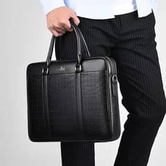 Leather Handbag / Laptop Compatible Messenger & Shoulder Bag / office 0