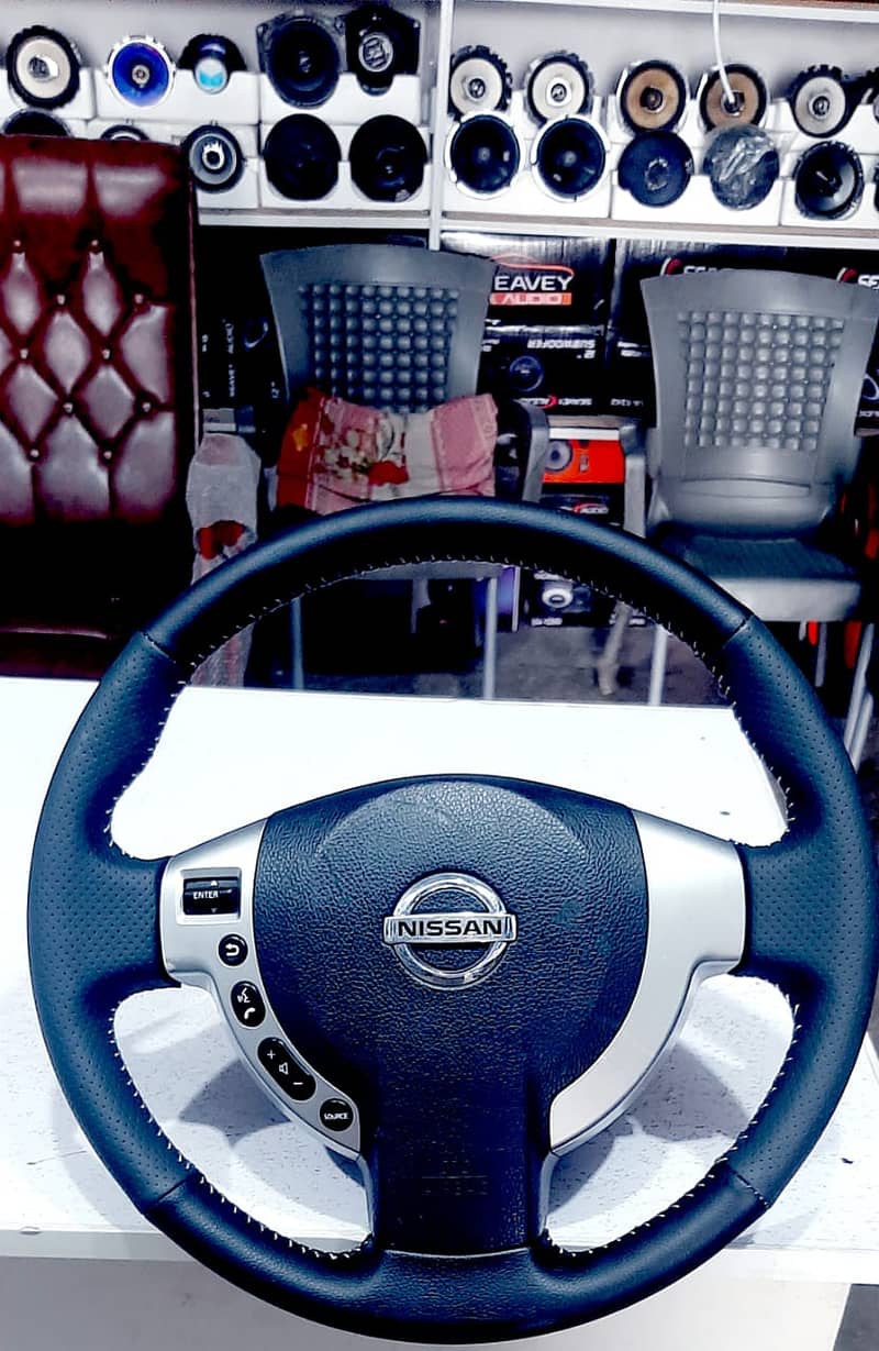 Multimedia steering wheel installation, Speakers, Android panel 2