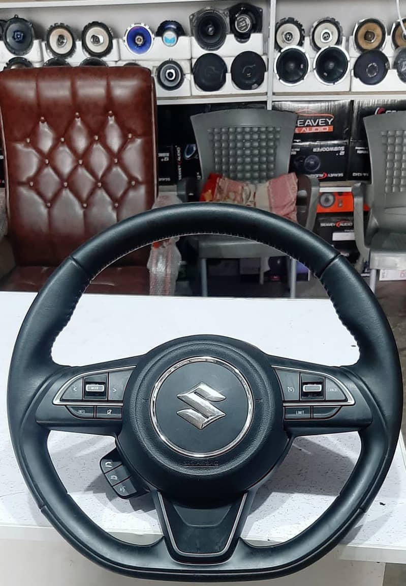 Multimedia steering wheel installation, Speakers, Android panel 4