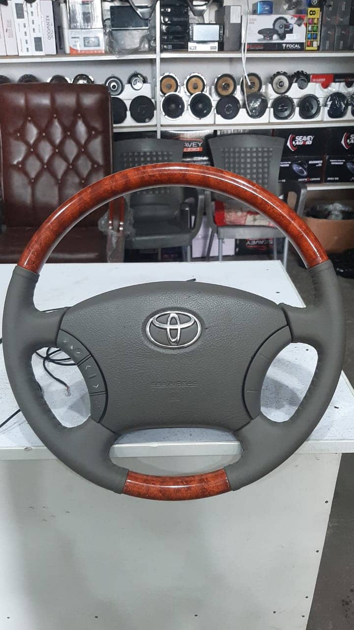 Multimedia steering wheel installation, Speakers, Android panel 2