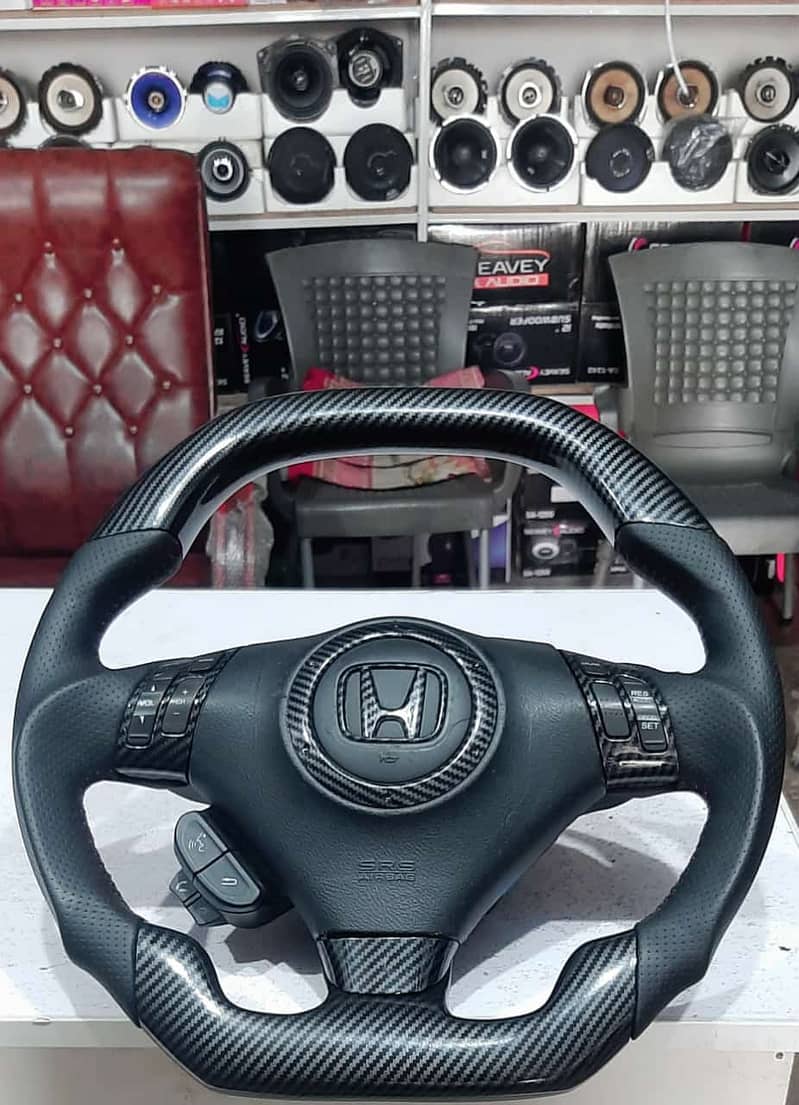 Multimedia steering wheel installation, Speakers, Android panel 5