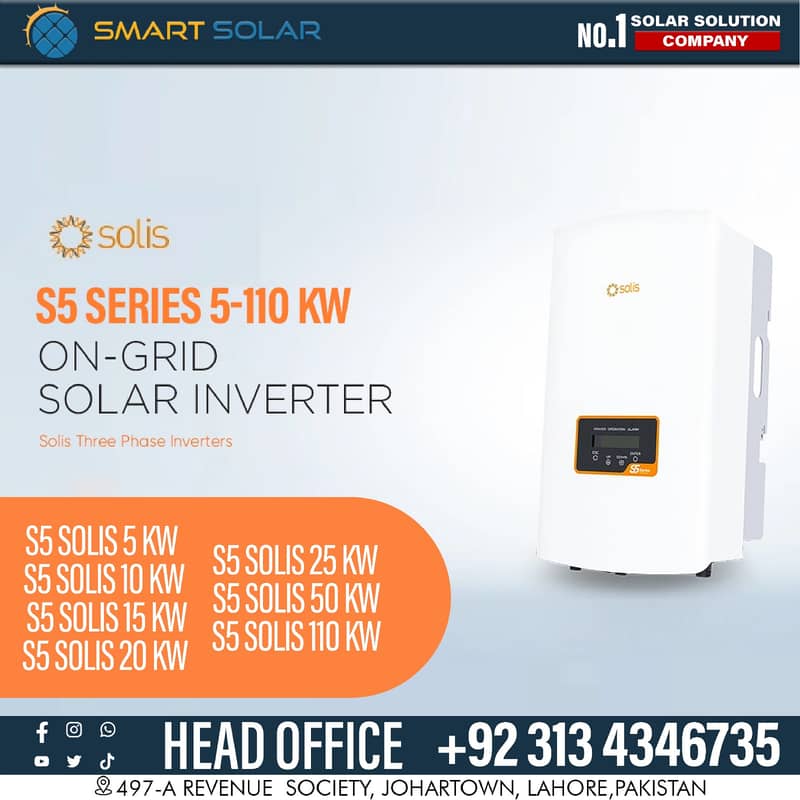 SOLIS S5 20KW ON-GRID SOLAR INVERTER 3 PHASE LOCAL WARRANTY 1