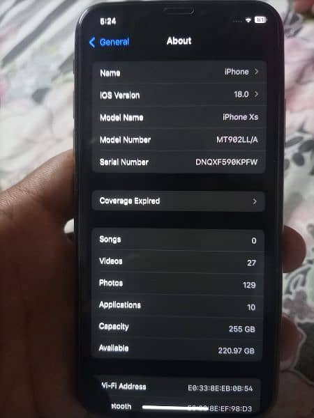 iPhone Xs 256gb Non-Pta Factory unlocked 7