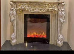 Golden/Silver/Rose Strips 3D Electric Fireplace Heater 0