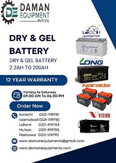 Dry battery 100AH 0