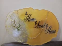 Home sweet home / Resin wall hanging