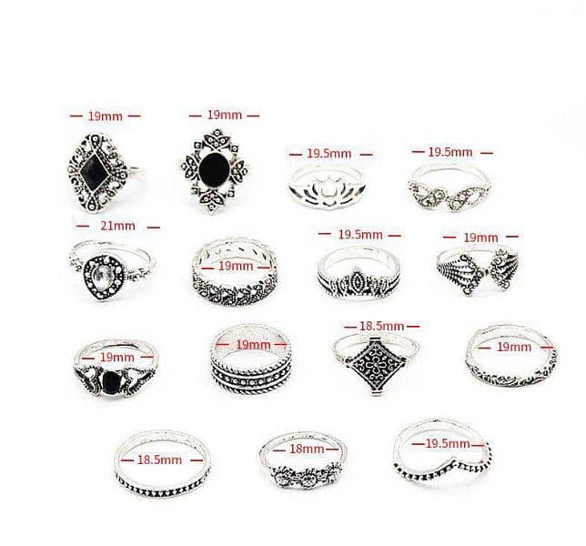 15 RINGS IN 1 ONE BOX WITH LOW PRICE 1