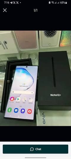 Samsung Galaxy Note 10plus 12/256gb for sale my whatsapp 0332=7426084