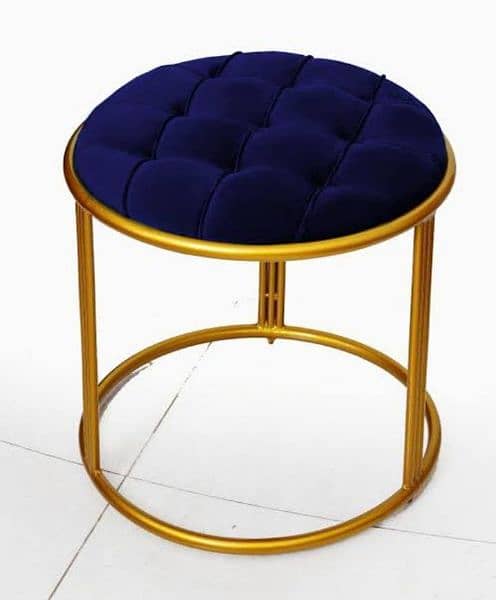 velvet sofa stool 1