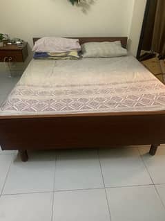 wooden bed