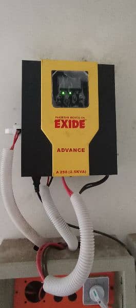 sale my Exide solar inverter 2.5kva and two 400 Wats Canadian panel 0