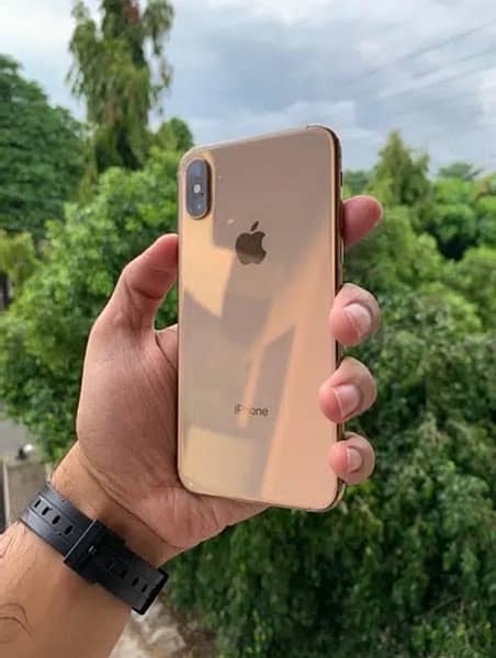 iphone xsmax gold Dual PTA Approved scrtchless 64gb xs max 10/9.5 82BH 0
