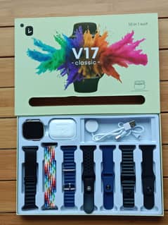 V 17 ultra pro watch 7 in 1 suit best quality with ear buds