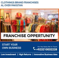 Clothings brand franchises for sale