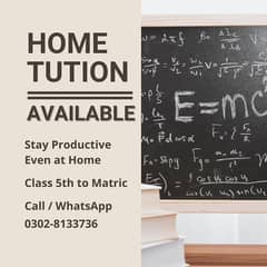 Home tution is available