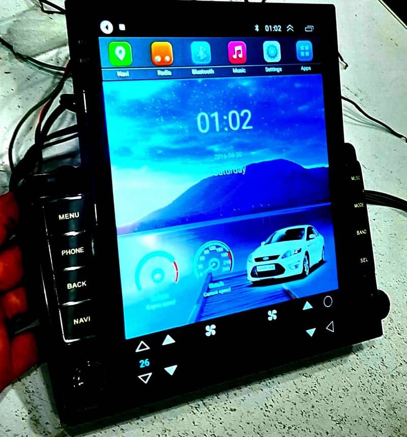 Android panel, Multimedia steering wheel installation, Speakers 9