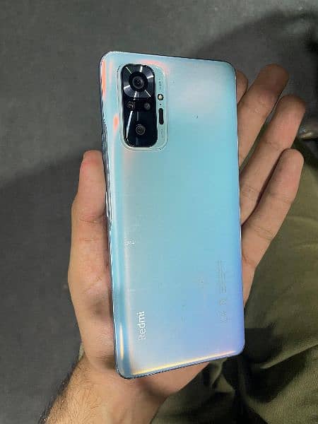 redmi note 10 pro glacier blue with box 10/10 1