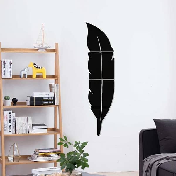 Black Acrylic Leaf - Extra Large 1