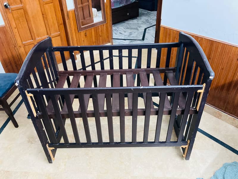 Baby Cot with Mattress 1