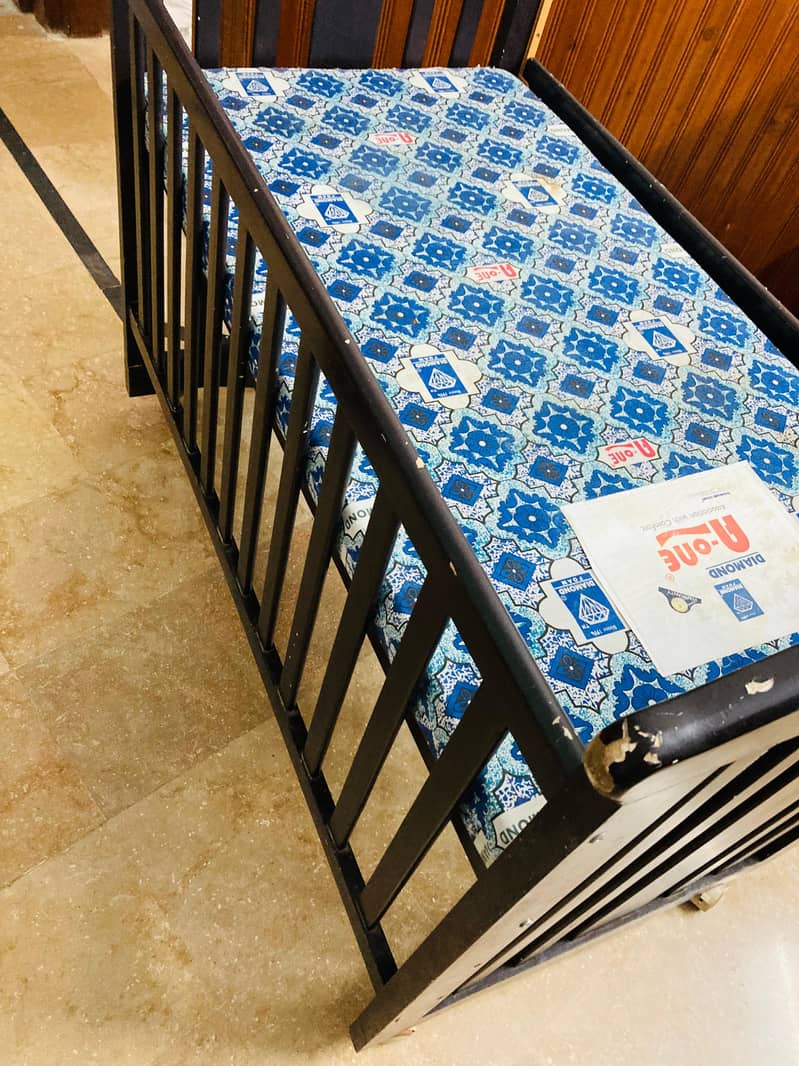 Baby Cot with Mattress 3