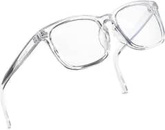 tranparent unisex glasses