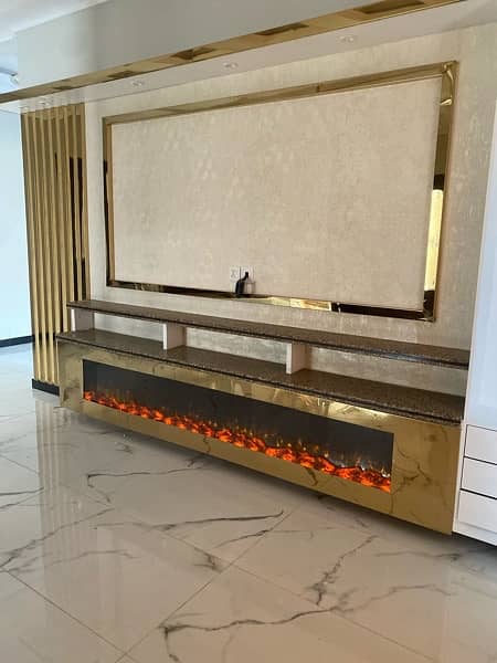 Gas and Electric fireplace 4