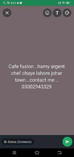 cafe fusion chef argent chaye all rounder