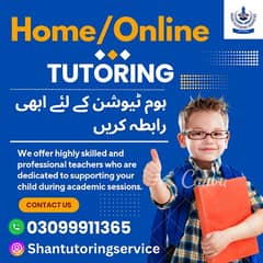 Online and home tutoring service