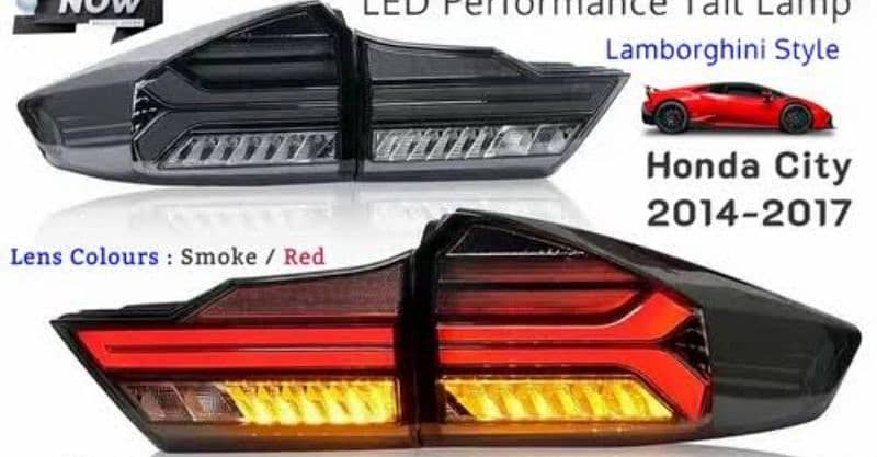 Honda city back light Lambo style 1