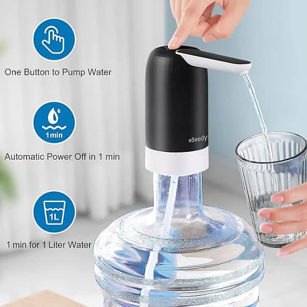 Water Dispenser For Bottle, Electric rechargeable water pump 0