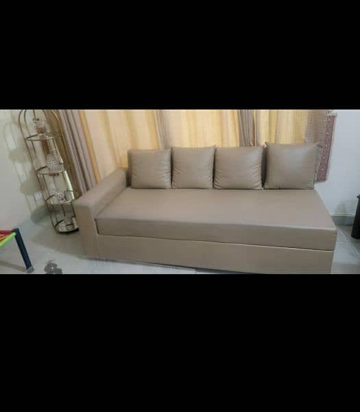 2 L shape sofa and dining table with 6 chairs 4