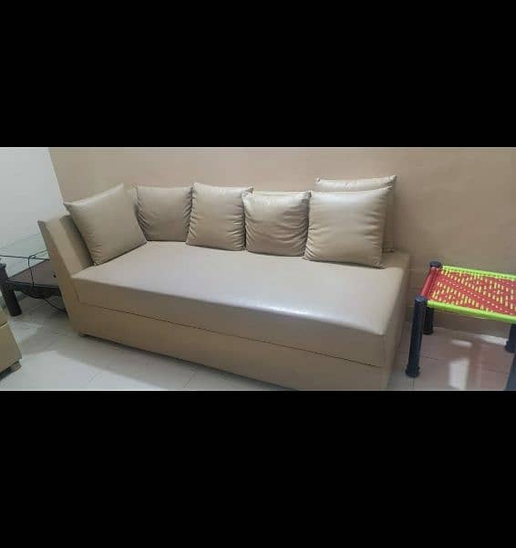 2 L shape sofa and dining table with 6 chairs 5