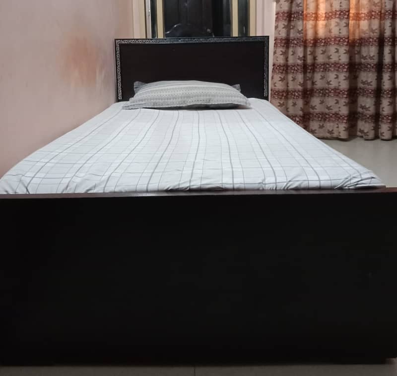 Single bed available for sale without mattress 1