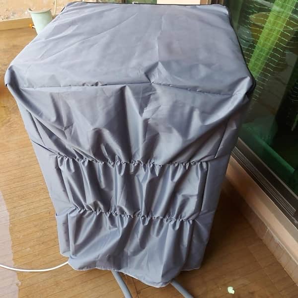 1 Peice Parachute Waterproof Top Loaded Washing Machine Cover Grey 4