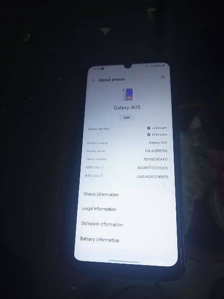 Samsung galaxy a05 10 by 10 condition and 128 GB and 6 GB RAM full ok 6