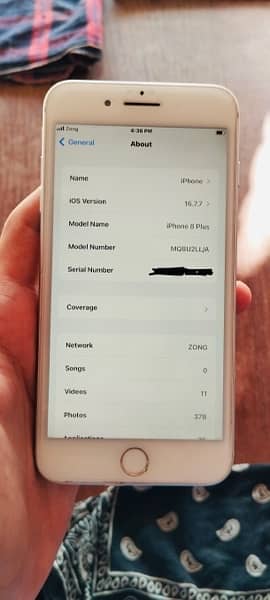 IPHONE 8+ 64gb PTA APPROVED 10/10 5