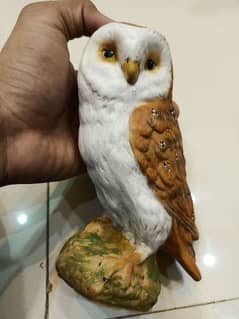 Realistic Owl Sculpture Imported for Decoration 0