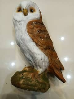 Realistic Owl Sculpture Imported for Decoration