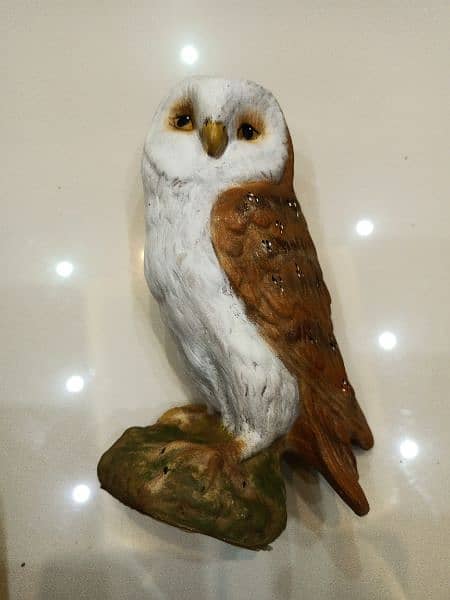 Realistic Owl Sculpture Imported for Decoration 2