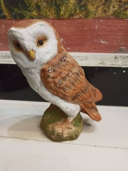 Realistic Owl Sculpture Imported for Decoration 3