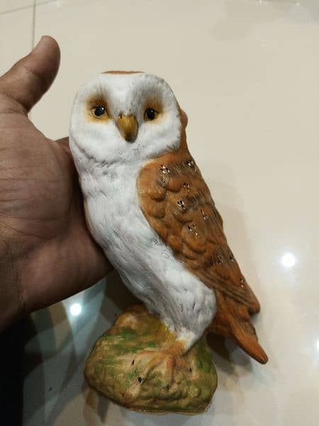 Realistic Owl Sculpture Imported for Decoration 5