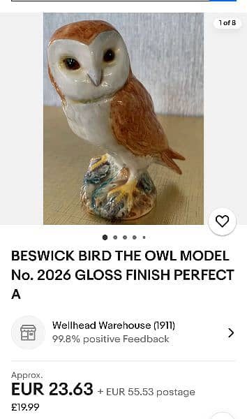 Realistic Owl Sculpture Imported for Decoration 6